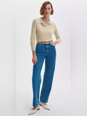 rag & bone Shea Relaxed Straight Jeans, 30, Cornflower